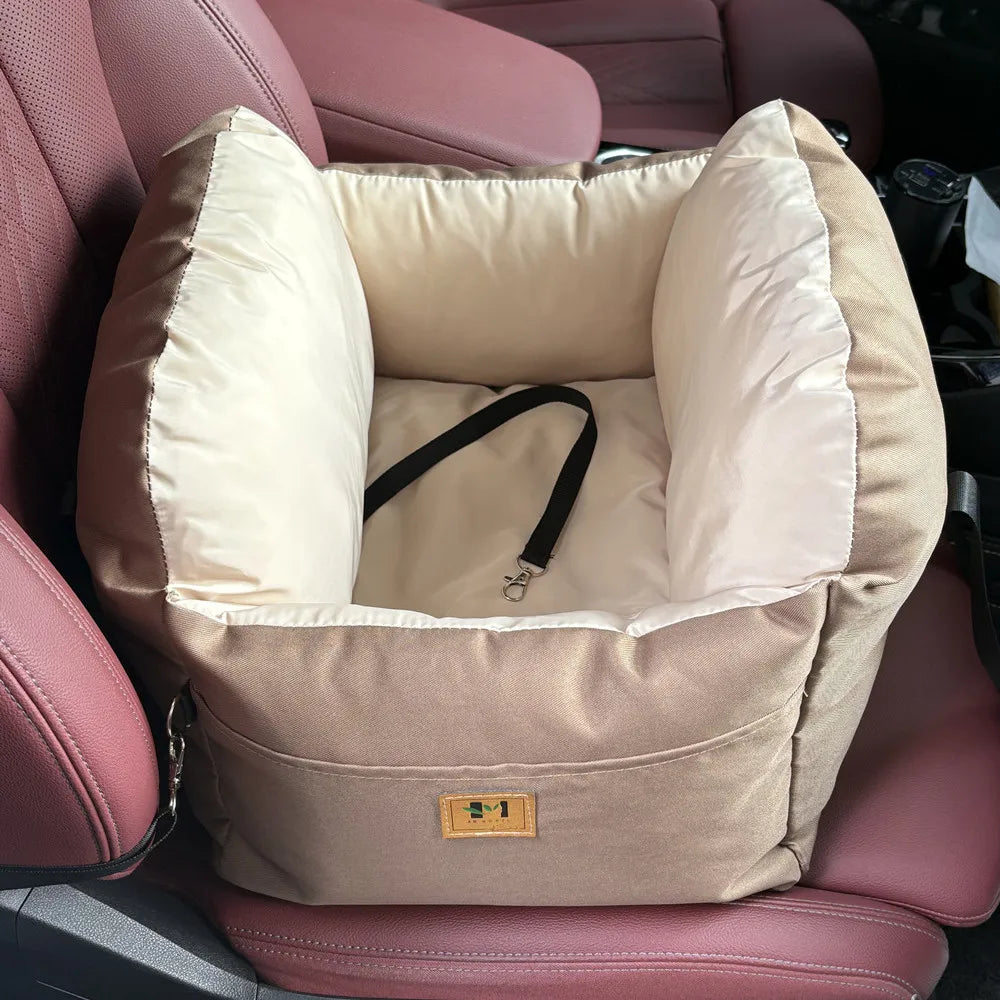 Siège auto pour chien et chat – Universel, lavable, avec ceinture de sécurité