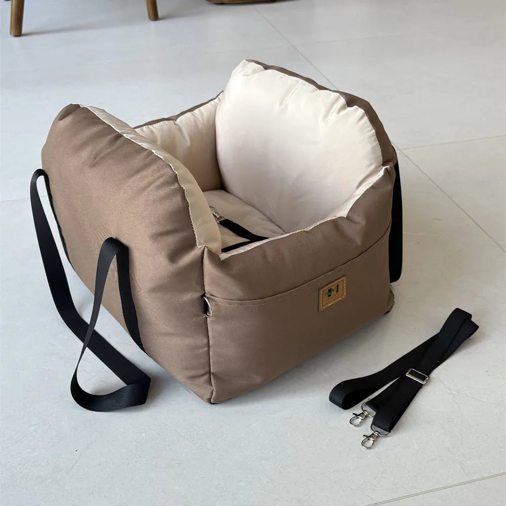 Siège auto pour chien et chat – Universel, lavable, avec ceinture de sécurité