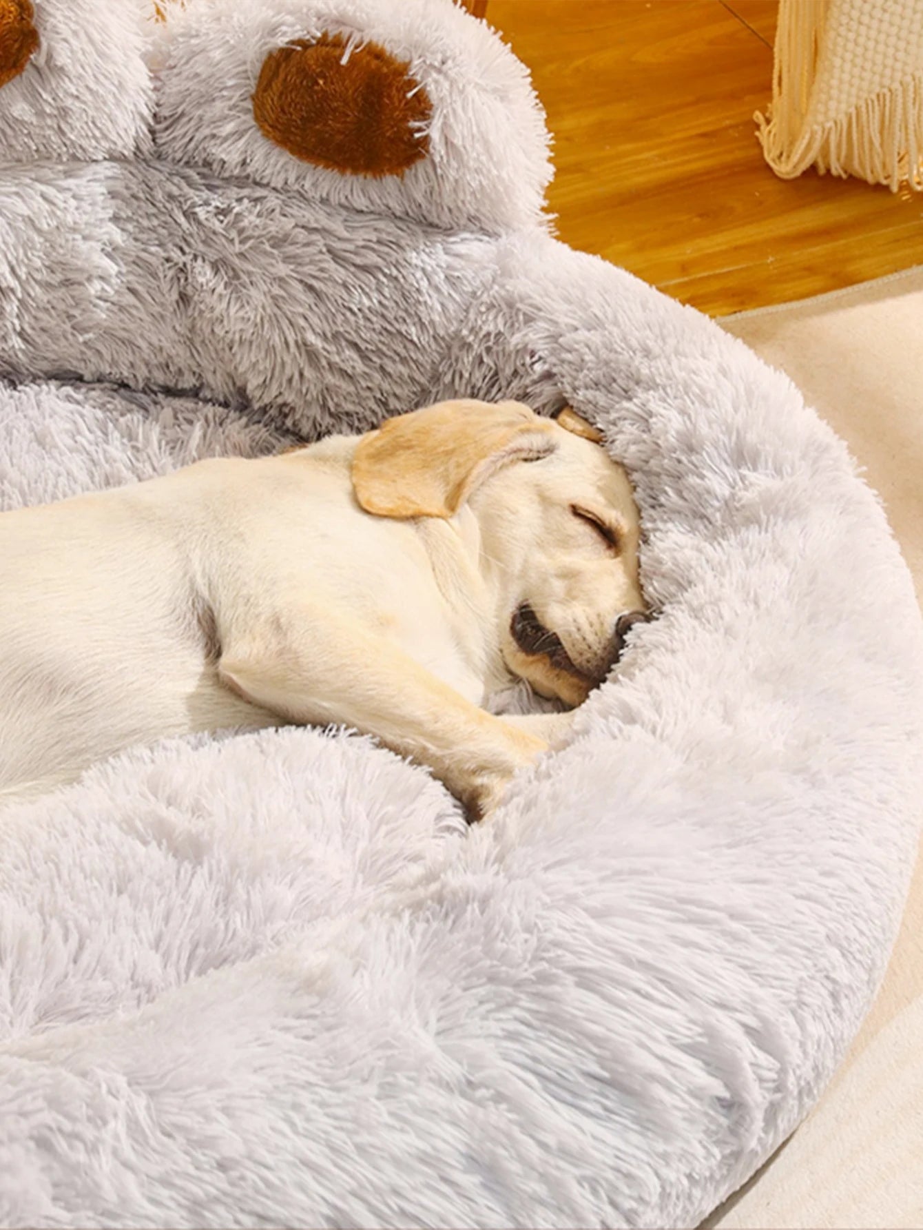 Lit douillet pour chien et chat – Peluche hiver, coussin apaisant