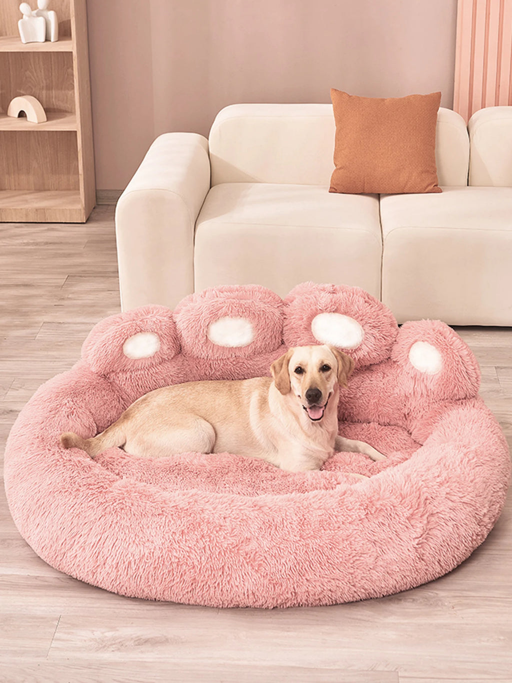 Lit douillet pour chien et chat – Peluche hiver, coussin apaisant