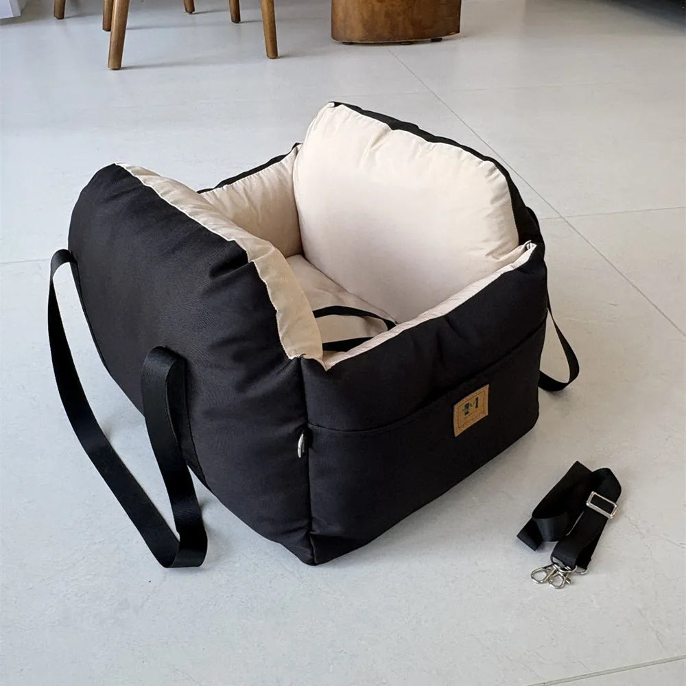 Siège auto pour chien et chat – Universel, lavable, avec ceinture de sécurité