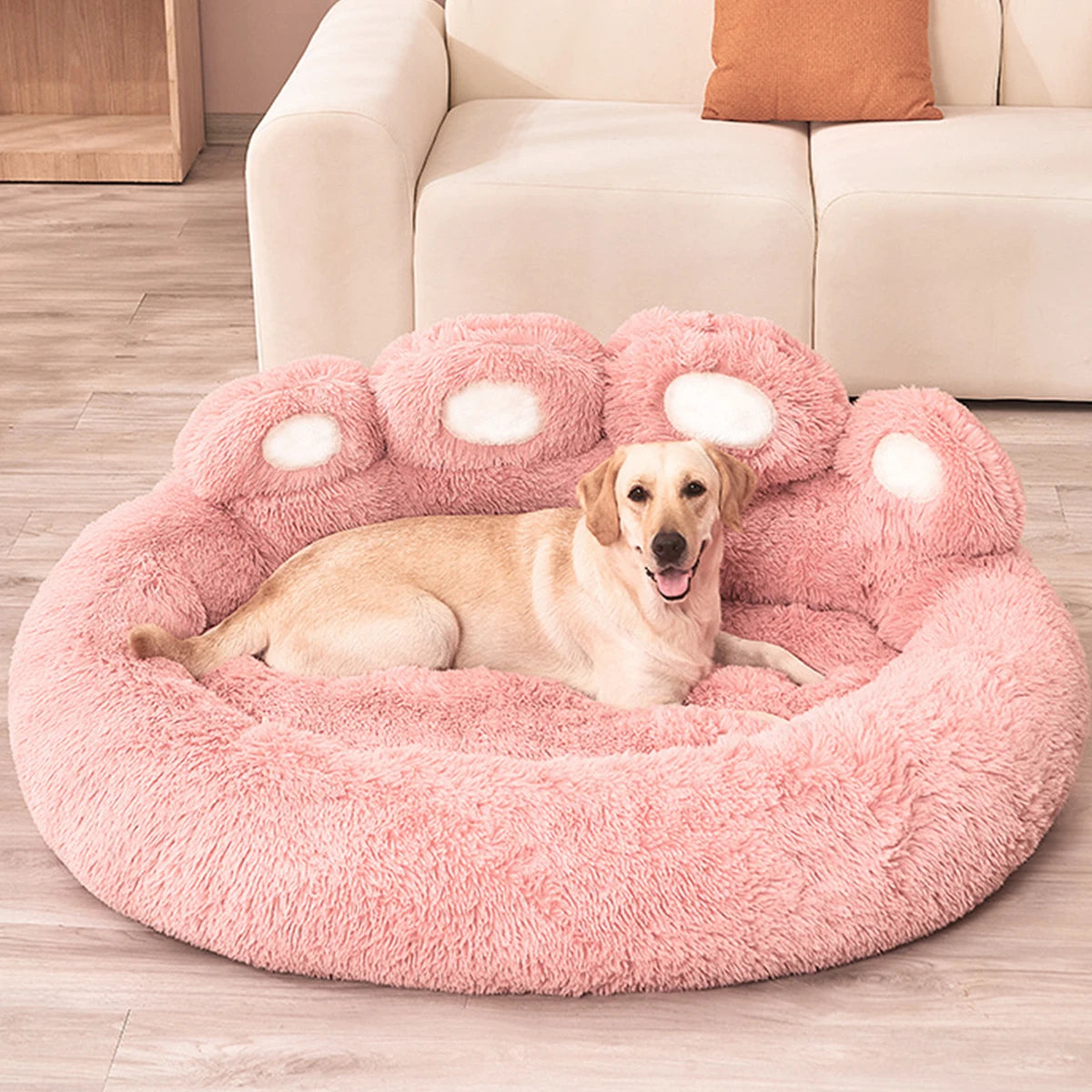Lit douillet pour chien et chat – Peluche hiver, coussin apaisant