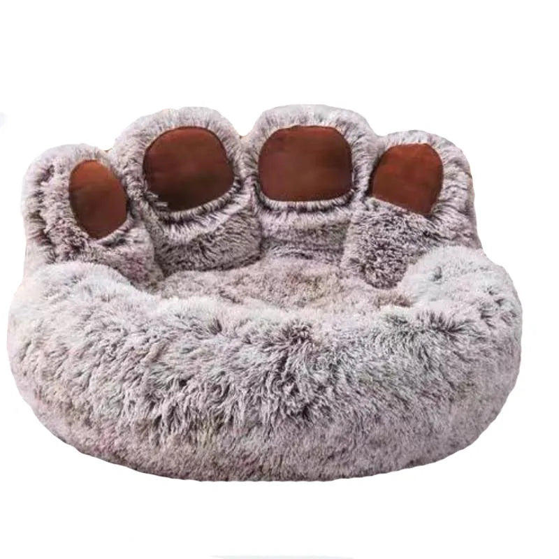 Lit douillet pour chien et chat – Peluche hiver, coussin apaisant