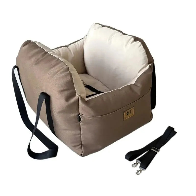 Siège auto pour chien et chat – Universel, lavable, avec ceinture de sécurité