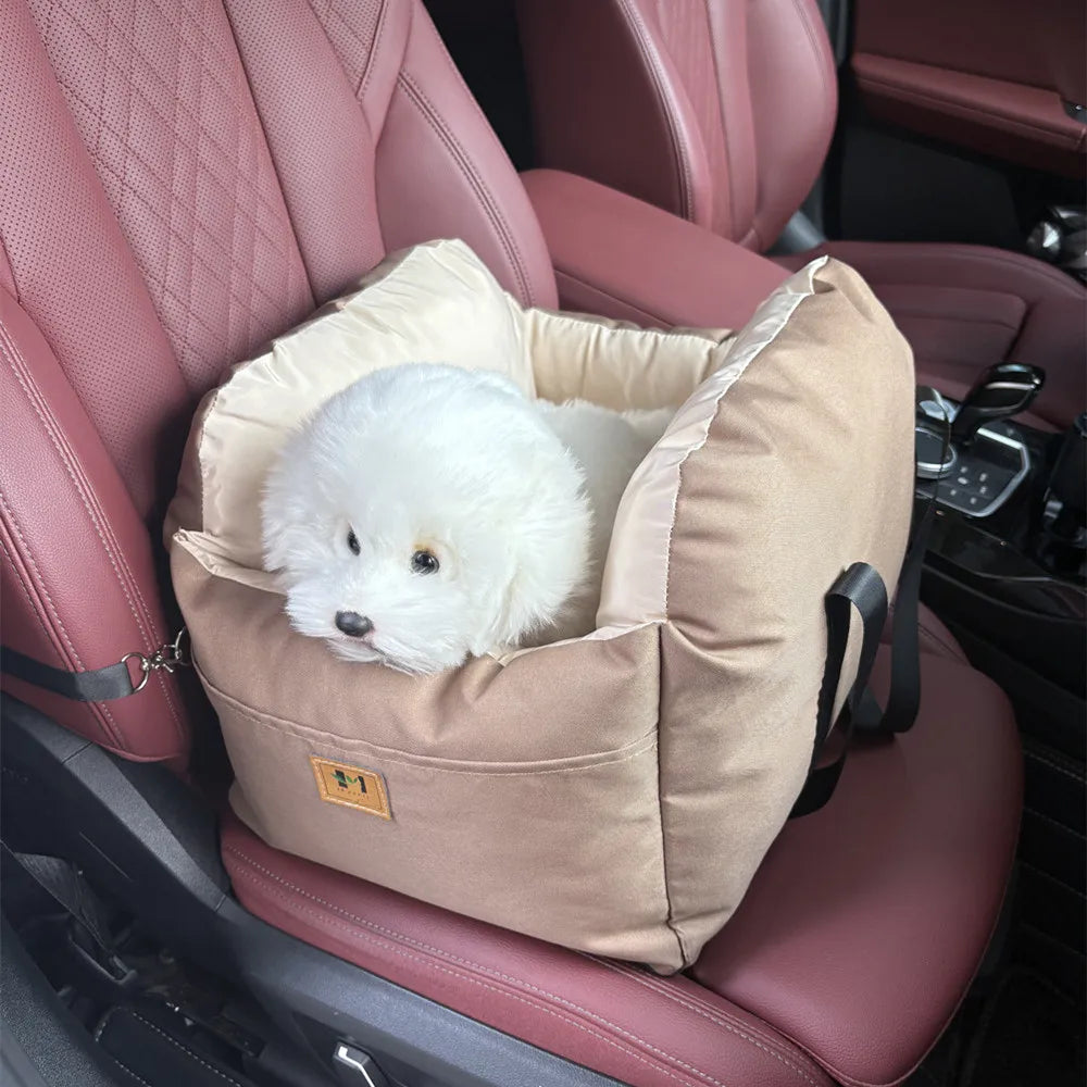Siège auto pour chien et chat – Universel, lavable, avec ceinture de sécurité