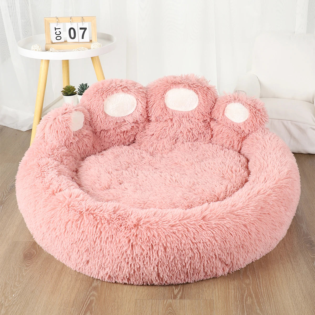 Lit douillet pour chien et chat – Peluche hiver, coussin apaisant