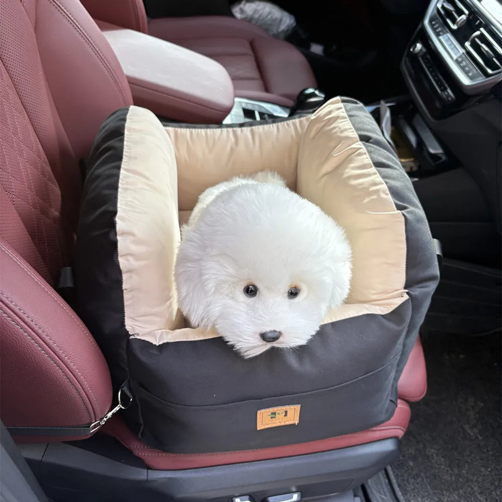 Siège auto pour chien et chat – Universel, lavable, avec ceinture de sécurité