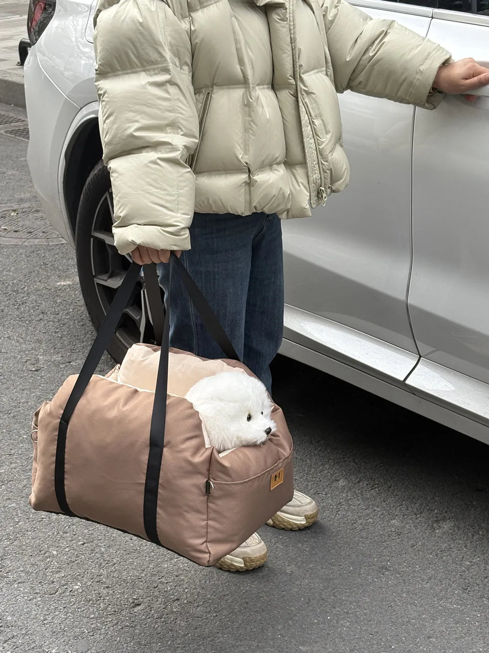 Siège auto pour chien et chat – Universel, lavable, avec ceinture de sécurité